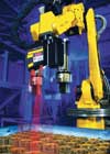 An intelligent robot equipped with a Fanuc vision sensor for bin picking